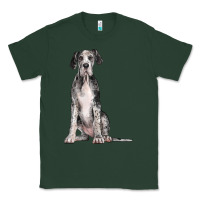 Sports Green Great Dane Dog Classic Tee - LillyAllenDesigns