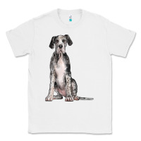 White Great Dane Dog Classic Tee - LillyAllenDesigns