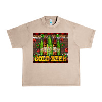 French Oak cold beer with beer bottles Urban Heavy Tee - AdoDesignShop