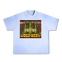 Grape Ice cold beer with beer bottles Urban Heavy Tee - AdoDesignShop
