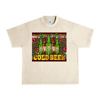 Sandshell cold beer with beer bottles Urban Heavy Tee - AdoDesignShop