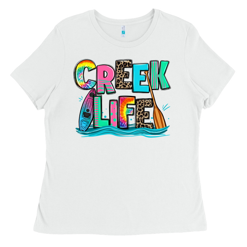 Creek Life Kayaking Ladies Tee by Zillion Design Studio | Teevron