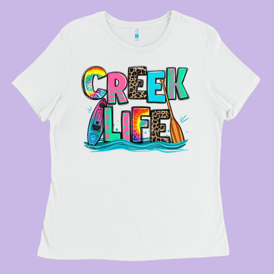 Creek Life Kayaking Ladies Tee Designed By Zillion Design Studio