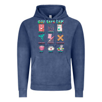Vintage Denim nurse god says i am  nurse elements Vintage Hoodie - AdoDesignShop
