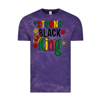Cloud Purple strong black king Vintage Tee - Artiststas