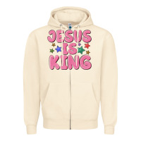 Sandshell jesus is king Zipper Hoodie - MaliasSmallBusiness
