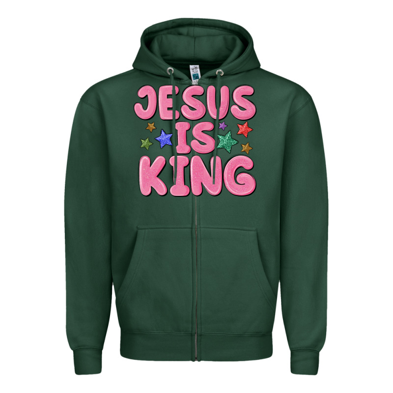 Jesus Is King Zipper Hoodie by MaliasSmallBusiness | Teevron