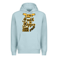 Blue Mist Let your Faith Be Bigger than your fear Premium Hoodie - Bettercallsaul