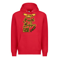 Red Let your Faith Be Bigger than your fear Premium Hoodie - Bettercallsaul