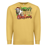 Antique Gold merry cluckin christmas Premium Sweatshirt - SublimationCraftShop