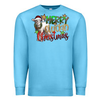 Ocean Blue merry cluckin christmas Premium Sweatshirt - SublimationCraftShop
