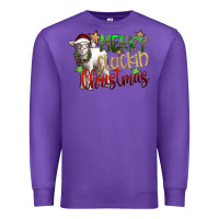 Purple merry cluckin christmas Premium Sweatshirt - SublimationCraftShop