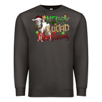 Smoke merry cluckin christmas Premium Sweatshirt - SublimationCraftShop