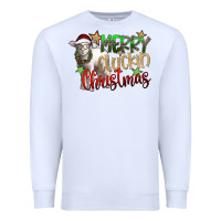White merry cluckin christmas Premium Sweatshirt - SublimationCraftShop