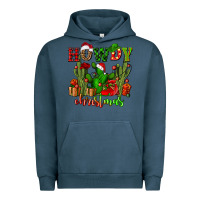 Pigment Midnight Navy howdy christmas with cactusses Urban Hoodie - CowGirlArtShop