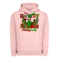 Pigment Salmon howdy christmas with cactusses Urban Hoodie - CowGirlArtShop