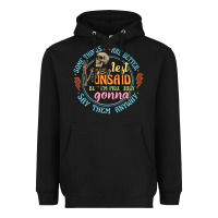 Black some things are better left unsaid Heavyweight Hoodie - Artiststas