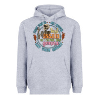 Heather Grey some things are better left unsaid Heavyweight Hoodie - Artiststas