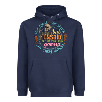 Navy some things are better left unsaid Heavyweight Hoodie - Artiststas
