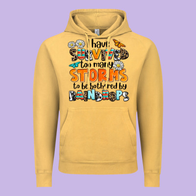 I Have Survived To May Storms To Be Bothered By Ra Vintage Hoodie Designed By Adodesignshop