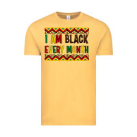 Vintage Mustard i am black every month Vintage Tee - Artiststas