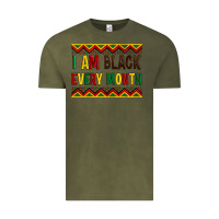 Vintage Olive i am black every month Vintage Tee - Artiststas