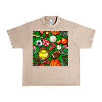 French Oak physical education class seamless pattern Urban Heavy Tee - BundleAndBundleShop