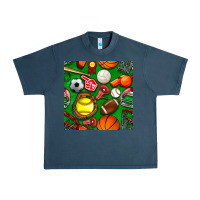 Midnight Navy physical education class seamless pattern Urban Heavy Tee - BundleAndBundleShop
