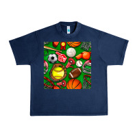 Navy physical education class seamless pattern Urban Heavy Tee - BundleAndBundleShop