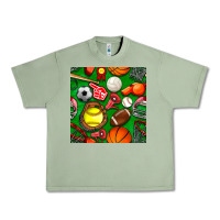 Oil Green physical education class seamless pattern Urban Heavy Tee - BundleAndBundleShop