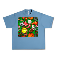 Pebble Blue physical education class seamless pattern Urban Heavy Tee - BundleAndBundleShop