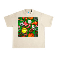 Sandshell physical education class seamless pattern Urban Heavy Tee - BundleAndBundleShop