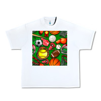 White physical education class seamless pattern Urban Heavy Tee - BundleAndBundleShop