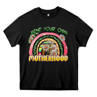 Black mind your own motherhood Heavy Core Tee - Zillion Design Studio