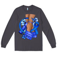 Smoke colon cancer heels Long Sleeve Tee - NancyCooperArtShop