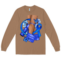 Toasted Coconut colon cancer heels Long Sleeve Tee - NancyCooperArtShop