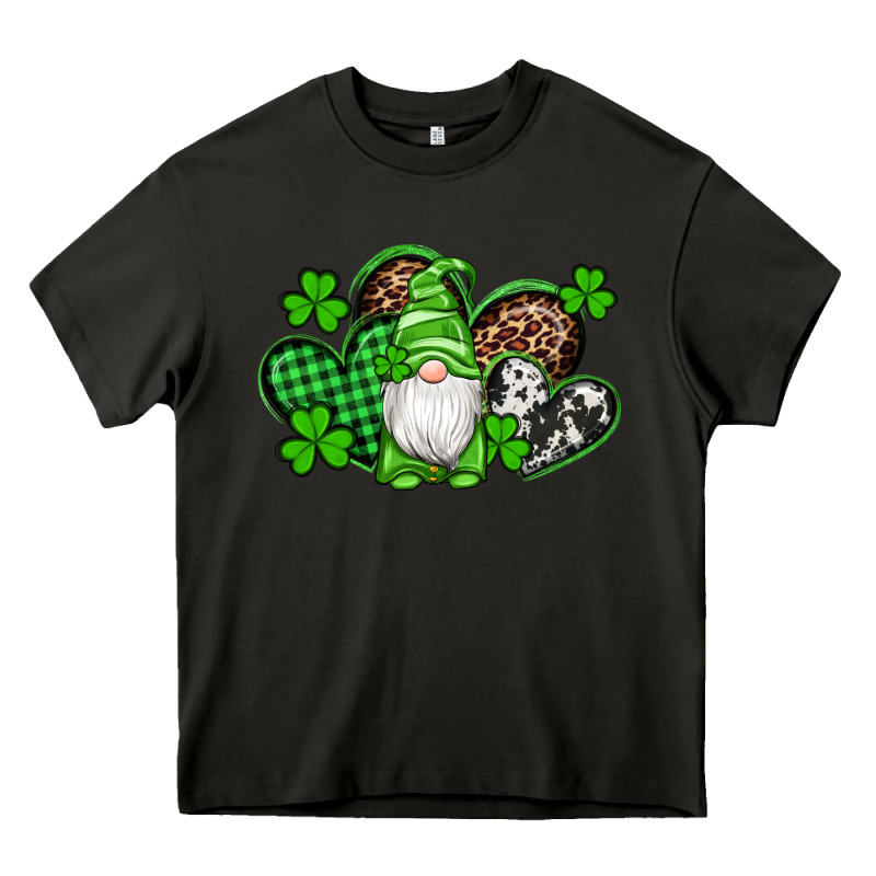 St Patricks Day Gnome With Western Hearts Heavy Core Tee by Artiststas | Teevron