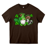 Chocolate Brown st patricks day gnome with western hearts Heavy Core Tee - Artiststas