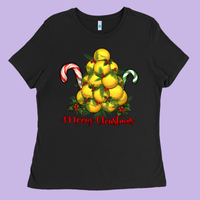 Ladies Tee merry christmas lacrosse