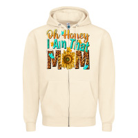 Sandshell oh honey i am that mom Zipper Hoodie - NancyCooperArtShop