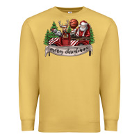 Antique Gold Merry Christmas Premium Sweatshirt - SublimationCraftShop