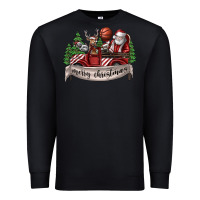 Black Merry Christmas Premium Sweatshirt - SublimationCraftShop