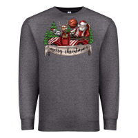 Charcoal Heather Merry Christmas Premium Sweatshirt - SublimationCraftShop