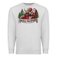 Dove Grey Merry Christmas Premium Sweatshirt - SublimationCraftShop