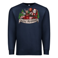 Navy Merry Christmas Premium Sweatshirt - SublimationCraftShop