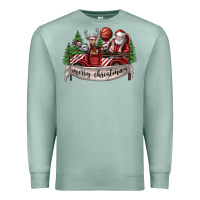 Seafoam Merry Christmas Premium Sweatshirt - SublimationCraftShop