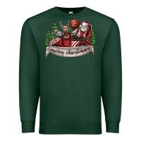 Sports Green Merry Christmas Premium Sweatshirt - SublimationCraftShop