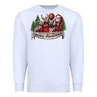 White Merry Christmas Premium Sweatshirt - SublimationCraftShop