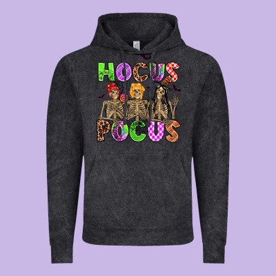 Hocus Pocus Skeleton Vintage Hoodie Designed By Adodesignshop
