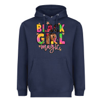 Navy black girl magic Heavyweight Hoodie - Artiststas
